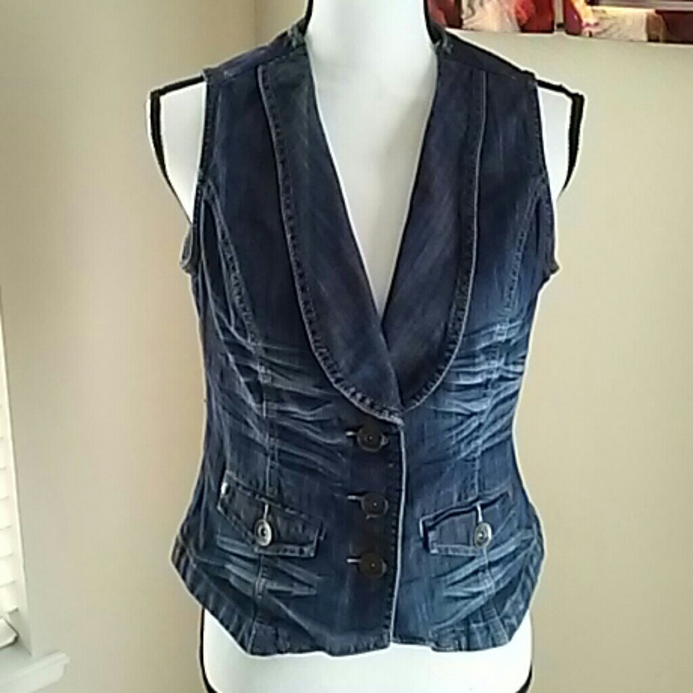 New Marks & Spencer Indigo Collection Jean Vest